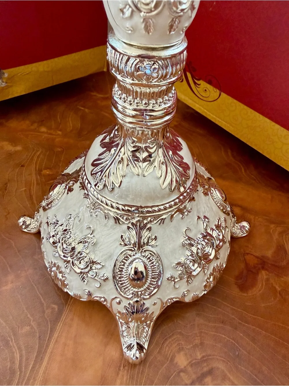2 BENESRFIT Silver White Enamel 5 Arm Candelabra Candle Holder European Wedding